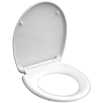 SCHÜTTE White Duroplast Toilet Seat - Durable & Noiseless