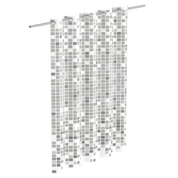 EISL Shower Curtain with Grey Mosaic | 200x180 cm | Hipomarket