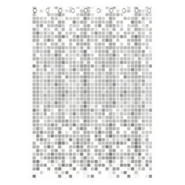 EISL Shower Curtain with Grey Mosaic | 200x180 cm | Hipomarket