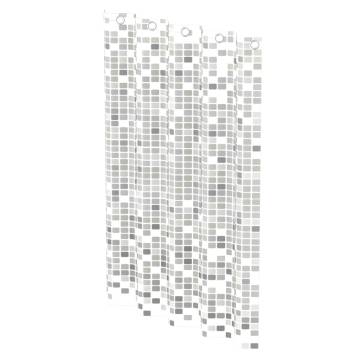 EISL Shower Curtain with Grey Mosaic | 200x180 cm | Hipomarket