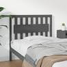 Bed Headboard Grey 105.5x4x100 cm Solid Wood Pine Colour grey Size 105.5 x 100 cm Quantity in Package 1 