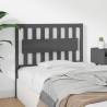 Stylish Grey Bed Headboard - Solid Pine Wood | HipoMarket