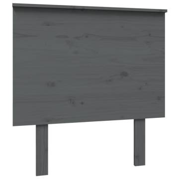 Stylish Grey Bed Headboard - Solid Pine Wood | Hipomarket