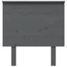 Stylish Grey Bed Headboard - Solid Pine Wood | Hipomarket