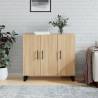 Sideboard Sonoma Oak 90x34x80 cm Engineered Wood Colour sonoma oak Quantity in Package 1 