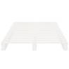 Pallet Bed White 75x190 cm - Solid Wood Pine - Hipomarket