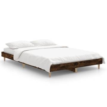 Smoked Oak Bed Frame 120x190 cm Small Double - Quality Design