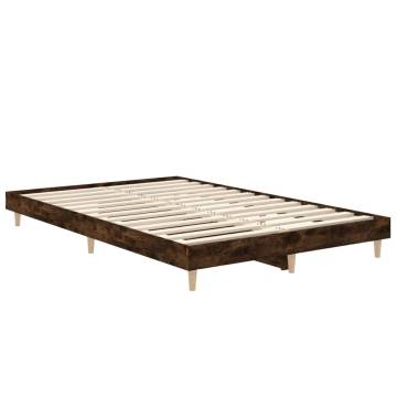 Smoked Oak Bed Frame 120x190 cm Small Double - Quality Design