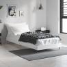 High Gloss White Bed Frame 75x190 cm | Hipomarket UK