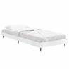 High Gloss White Bed Frame 75x190 cm | Hipomarket UK