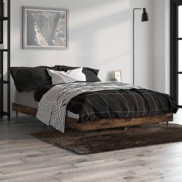 Bed Frame Smoked Oak 120x190 cm Small Double | Hipo Market