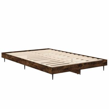 Bed Frame Smoked Oak 120x190 cm Small Double | Hipo Market