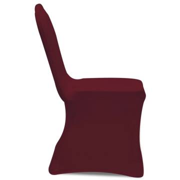 Bordeaux Stretch Chair Cover 4 Pcs for Events | HipoMarket