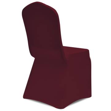 Bordeaux Stretch Chair Cover 4 Pcs for Events | HipoMarket