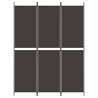 3-Panel Brown Room Divider 150x200 cm | HipoMarket