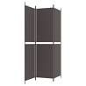 3-Panel Brown Room Divider 150x200 cm | HipoMarket