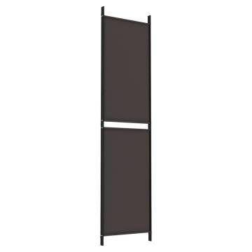 3-Panel Brown Room Divider 150x200 cm | HipoMarket