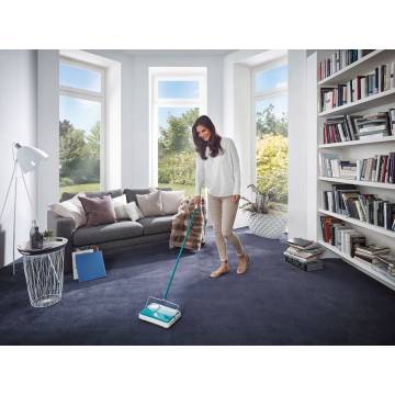 Leifheit Carpet Sweeper Regulus Turquoise & White - 11700