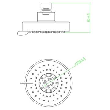 SCHÜTTE Overhead Shower LEON Chrome - Quality Shower Experience