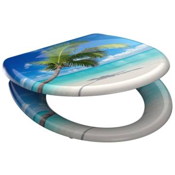 SCHÜTTE Duroplast Toilet Seat - CARRIBEAN Print & Soft-Close