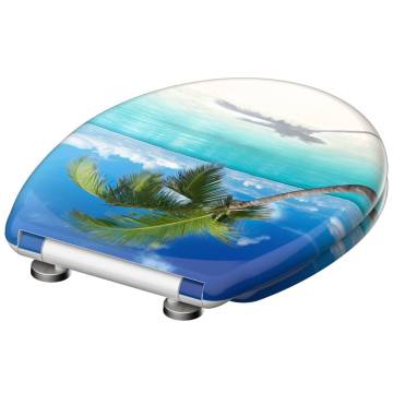 SCHÜTTE Duroplast Toilet Seat - CARRIBEAN Print & Soft-Close