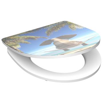 SCHÜTTE High Gloss Toilet Seat - HAPPY ELEPHANT Design