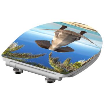 SCHÜTTE High Gloss Toilet Seat - HAPPY ELEPHANT Design