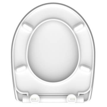 SCHÜTTE High Gloss Toilet Seat - HAPPY ELEPHANT Design