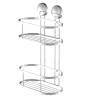 EISL Chrome Shower Corner Rack - 2-Tier Storage Solution