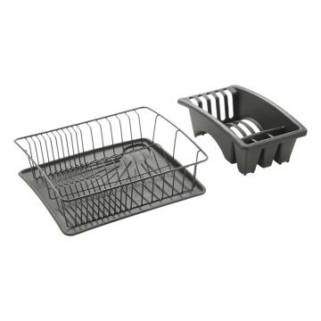 Metaltex Aquatex Plus Dish Drainer - Lava Black | HipoMarket