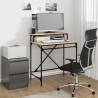 Desk Sonoma Oak 80x50x90 cm Engineered Wood and Iron Colour sonoma oak Size 80 x 50 x 90 cm 