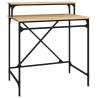 Desk Sonoma Oak 80x50x90 cm | Industrial Style Office Desk