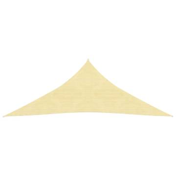 Sunshade Sail HDPE Triangular 5x5m Beige - Quality Outdoor Shade