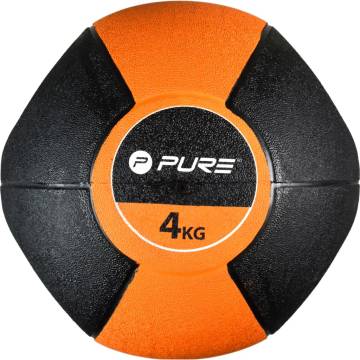 Pure2Improve 4 kg Medicine Ball with Handles - Strength Training