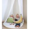 CHILDHOME Hanging Canopy Tent with Playmat - Off-white