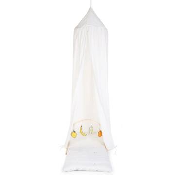 CHILDHOME Hanging Canopy Tent with Playmat - Off-white