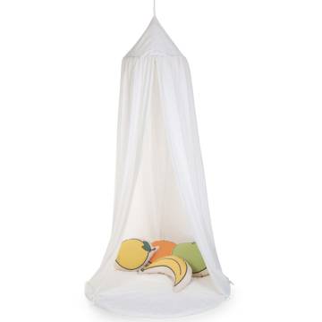 CHILDHOME Hanging Canopy Tent with Playmat - Off-white