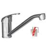 SCHÜTTE ULTRA Low Pressure Chrome Sink Mixer - Durable & Flexible