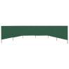 6-Panel Wind Screen Fabric 800x160 cm - Green | HipoMarket