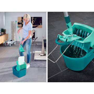 Leifheit Floor Mop Set Profi Compact Green 55092 - Easy Cleaning