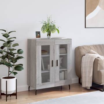 Elegant Grey Sonoma Sideboard – Modern Design & Ample Storage