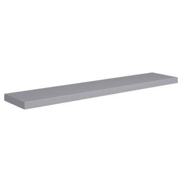 Stylish Floating Wall Shelves - 4 pcs Grey - 120x23.5 cm