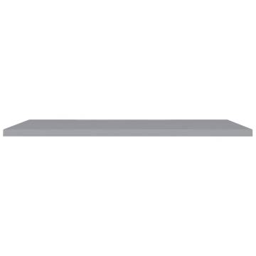 Stylish Floating Wall Shelves - 4 pcs Grey - 120x23.5 cm