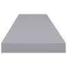 Stylish Floating Wall Shelves - 4 pcs Grey - 120x23.5 cm