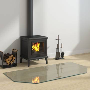 Fireplace Glass Plate Hexagon 120x60 cm - Premium Protection