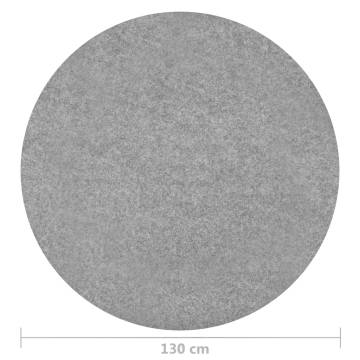 Grey Round Artificial Grass with Studs - 130 cm | HipoMarket