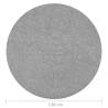 Grey Round Artificial Grass with Studs - 130 cm | HipoMarket