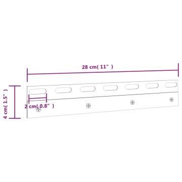 4 pcs Stainless Steel Connecting Plates - Easy Installation