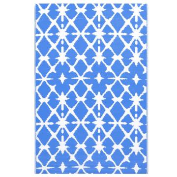 Outdoor Carpet Blue & White 160x230 cm - Stylish Patio Decor