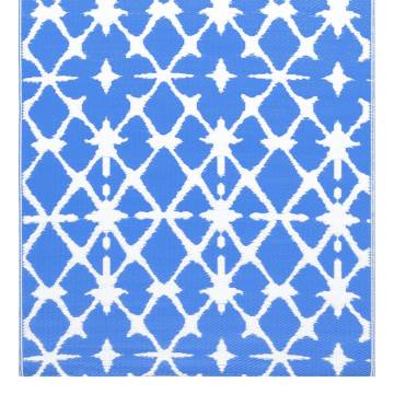 Outdoor Carpet Blue & White 160x230 cm - Stylish Patio Decor